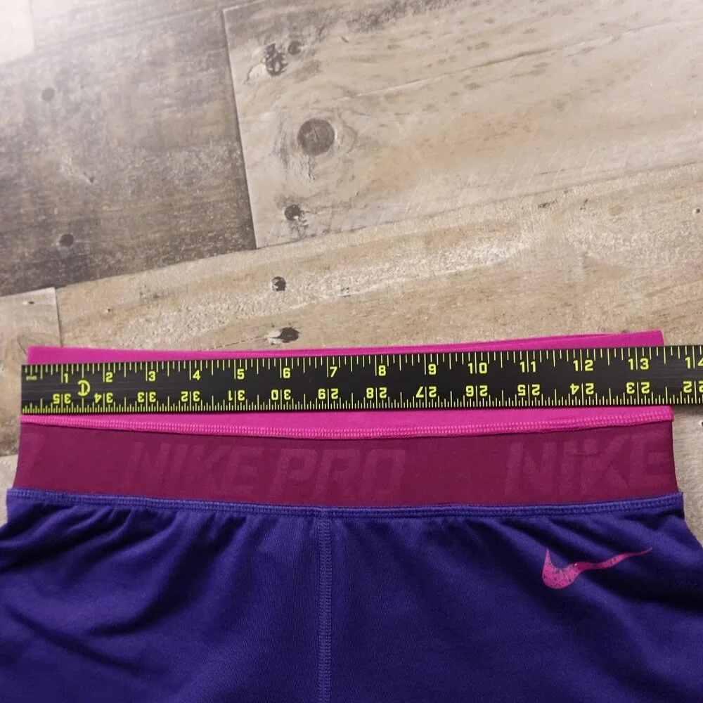 Nike Pro Dri-Fit‎ Leggings Women’s Medium Purple Pink Athletic Training Tights